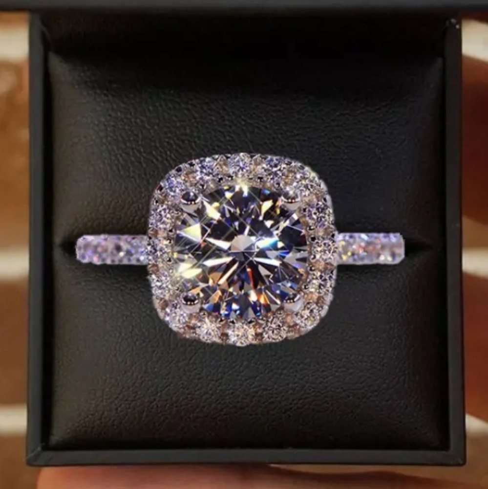 💍🆕️Square Artificial Diamond Ring💎